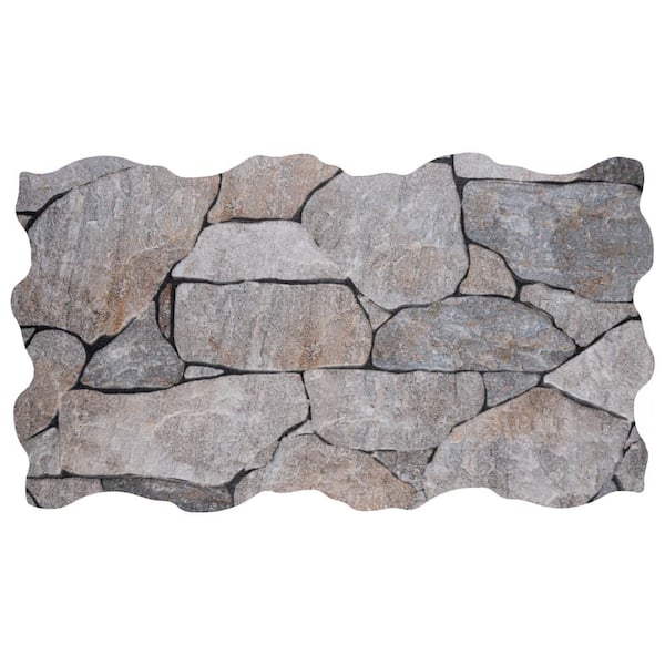 Merola Tile Masia Andorra Gris 9-3/4 in. x 10-3/8 in. Ceramic Wall Take Home Tile Sample