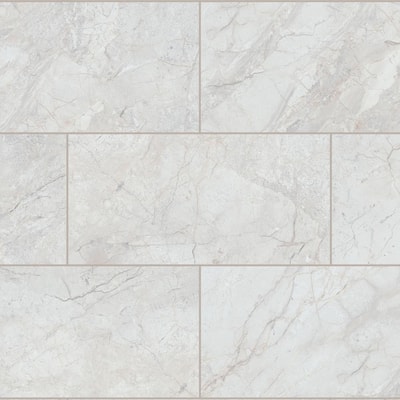 Blauser Marble 22 MIL x 18.5 in. W x 37 in. L Click Lock Waterproof Vinyl Tile Flooring (19.1 sq. ft./Case)