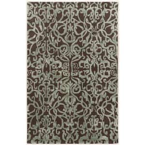 Allure Wool Crystal Brown/Blue 2 ft. x 3 ft. Accent Rug