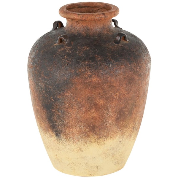 Copper Mediterranean Inspired Magnesium Oxide Decorative Vase