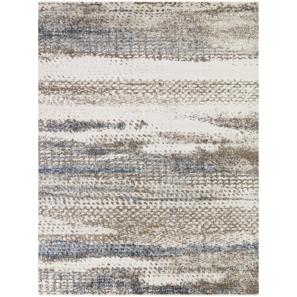 Ridgway Beige/Blue 7 ft. 10 in. x 10 ft. Abstract Area Rug price history on PriceWatchPro