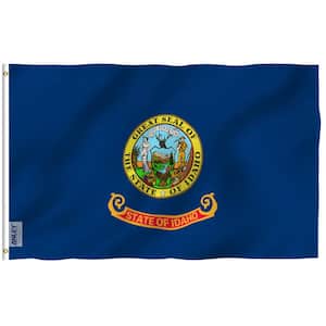 Fly Breeze 3 ft. x 5 ft. Polyester Idaho State Flag 2-Sided Flags Banners with Brass Grommets and Canvas Header
