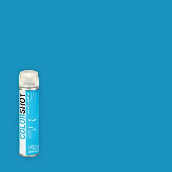 COLORSHOT 10 oz. Satin Splash Medium Blue General Purpose Aerosol Spray Paint