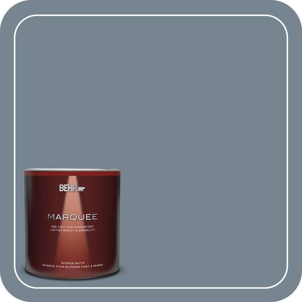 BEHR MARQUEE 1 qt. #PPU14-05 Forever Denim One-Coat Hide Matte Interior Paint & Primer