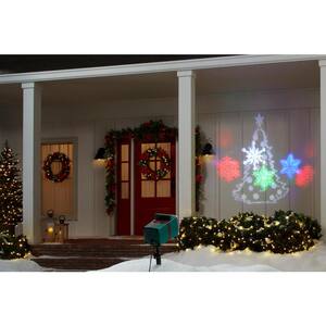Showhome App Laser RGB 3D Projector Lights Christmas Holiday Decor Outdoor Stake 