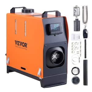 Diesel Air Heater, 12-Volt 5-KW All-on-1 Diesel Heater with Remote Control and LCD, 5L Fuel Tank Portable Parking Heater