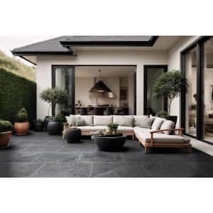 Montauk Black 18 in. x 36 in. Gauged Slate Floor and Wall Tile (20 pieces/90 sq. ft./pallet)