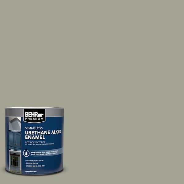 BEHR PREMIUM 1 qt. Home Decorators Collection #HDC-NT-01 Woodland Sage Semi-Gloss Enamel Urethane Alkyd Interior/Exterior Paint
