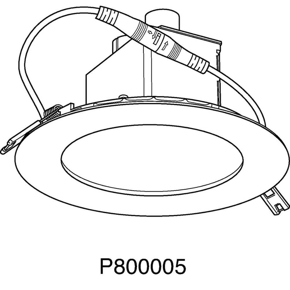 7" Brushed Nickel LED Indoor-Outdoor Recessed Downlight