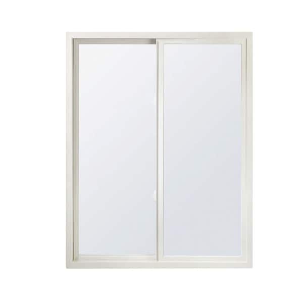Andersen 47-1/2 in. x 35-1/2 in. 100 Series XO (Active Left) White Gliding Composite Window w/White Int & Hdw, Smartsun Glass