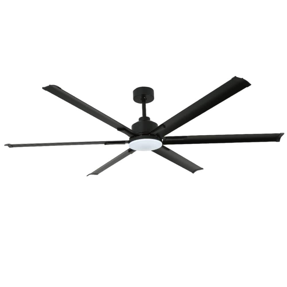 84 in. Black Modern Ceiling Fan with Integrated LED Light, 6 Aluminum Blades, Remote Control, 6-Speed DC Motor price history on PriceWatchPro