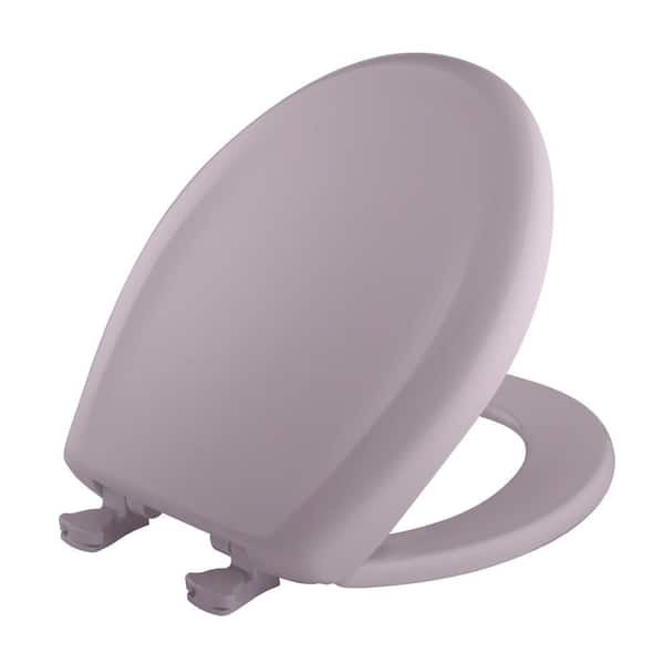 BEMIS Slow Close STA-TITE Round Closed Front Toilet Seat in Lilac