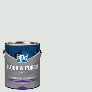 1 gal. PPG1012-1 Icy Bay Satin Interior/Exterior Floor and Porch Paint