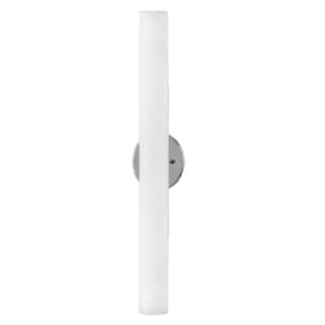 Bute 24-in 1 Light 31-Watt Brushed Nickel Integrated LED Wall Sconce