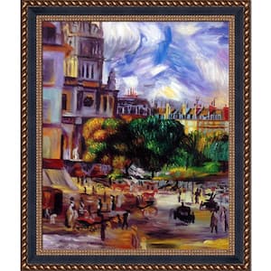 Church of Holy Trinity in Paris by Pierre-Auguste Renoir Verona Gold Braid Framed Nature Art Print 24.75 in. x 28.75 in.