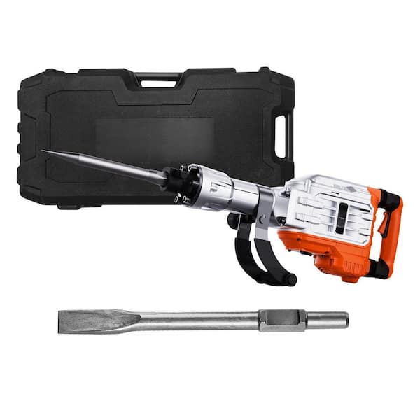 Demolition Jack Hammer Concrete Breaker, 26 .5 x 4.7 in., 3500W Electric Hammer 2 Chisel Bits
