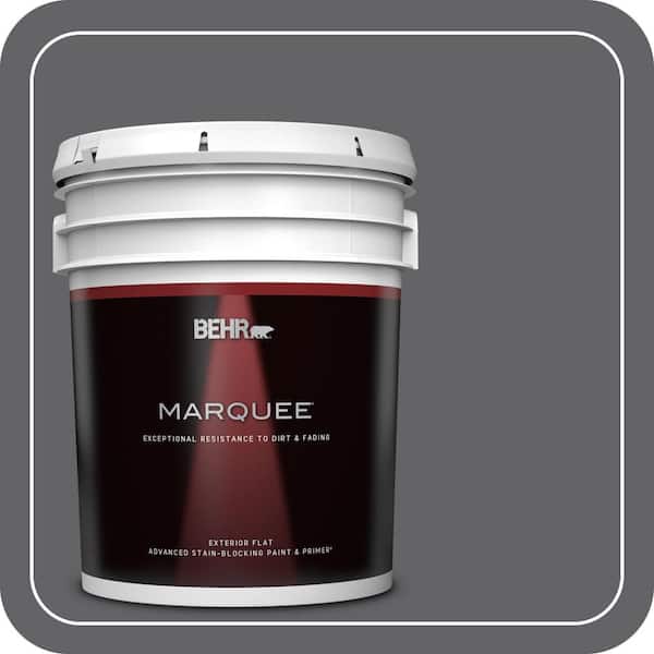 BEHR MARQUEE 5 gal. #N530-6 Digital Flat Exterior Paint & Primer