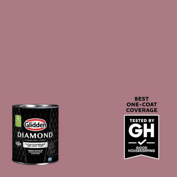 Glidden Diamond 1 qt. PPG1049-5 Mauve Madness Flat Interior Paint with Primer