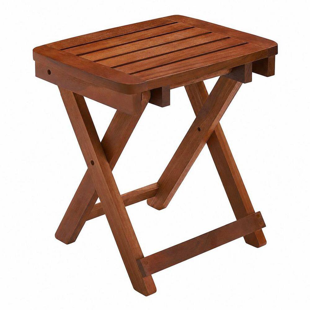 Portable Shower Bench 13.2 in. W Freestanding Folding Bamboo 500 lb Capacity Shower Seat in Natural Bamboo price history on PriceWatchPro