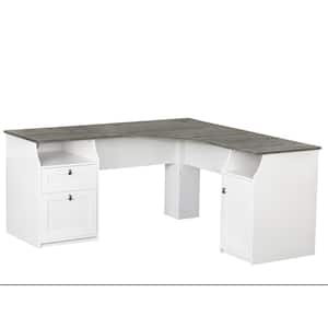 Finley 63 in. White Wood Writing Desks