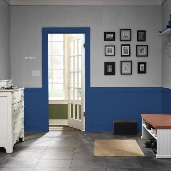 BEHR PREMIUM PLUS 8 oz. #PPU15-03 Dark Cobalt Blue Satin Enamel