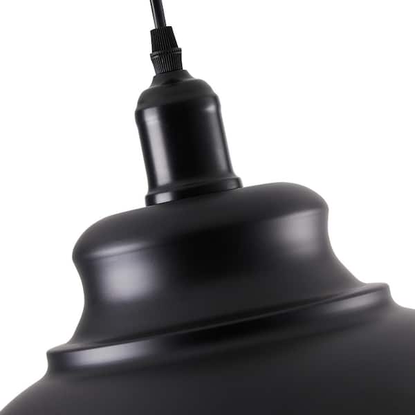 aiwen 40-Watt 1-Light 13.7 in. Farmhouse Island Black aiwen 40-Watt 1-Light 13.7 in. Farmhouse Island Black