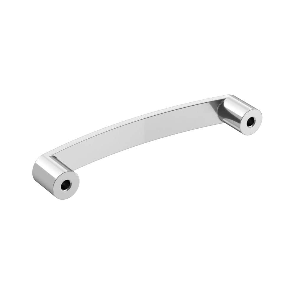 Polished Chrome 3-3/4 inch Modern Cabinet Drawer Pull