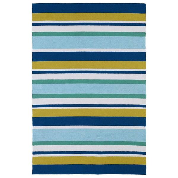 Kaleen Matira Blue 2 ft. x 6 ft. Indoor/Outdoor Area Rug