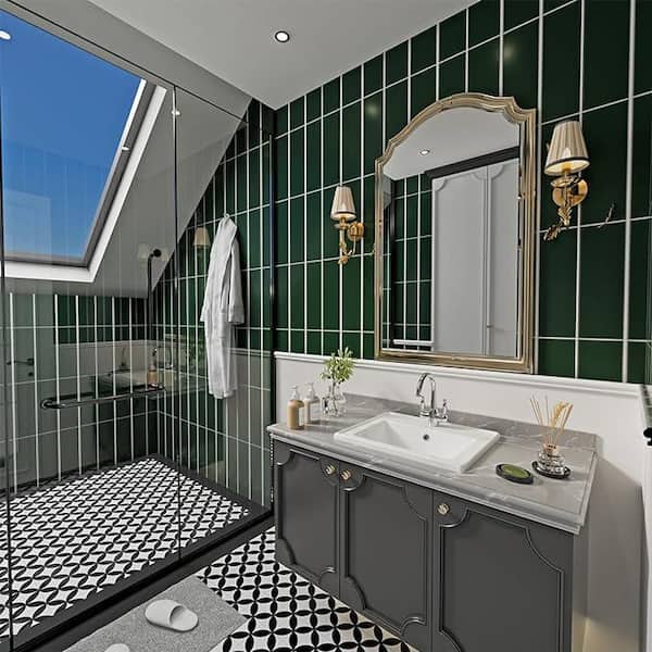 bunbun☆ Dekorman Malibu 19-7/8 in. Bathroom Sink in White Glazed