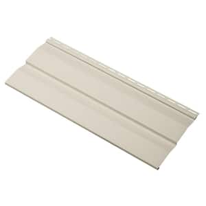 Take Home Sample Transformations Double 4.5 in. x 24 in. Dutch Lap Vinyl Siding in Almond