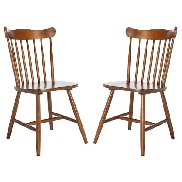 SAFAVIEH Reeves Wood 17.12 in. Wood Dining Chair (Set of 2)