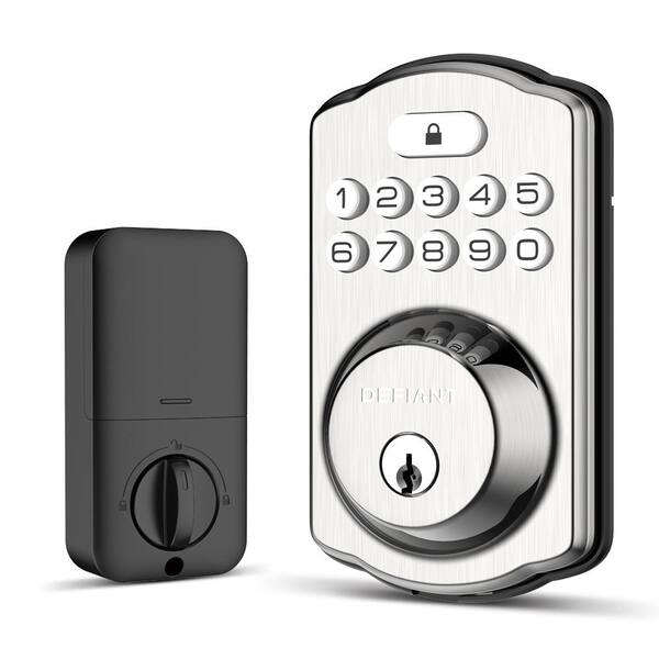 Buy Single Cylinder Castle Electronic Keypad Deadbolt Satin Nickel