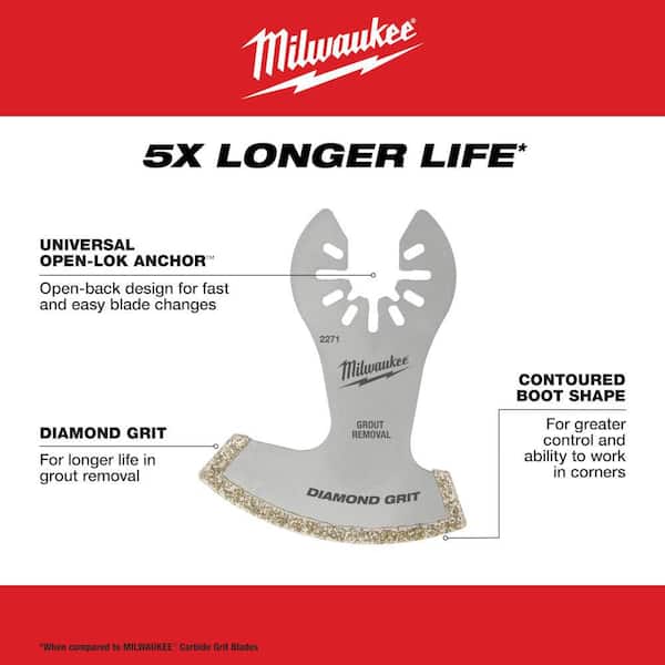 Milwaukee 49-25-2271 Universal Fit Open Lok Anchor Diamond Grit Blade 