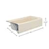 Aloha 60 in. x 30 in. Soaking Bathtub with Left Drain in White