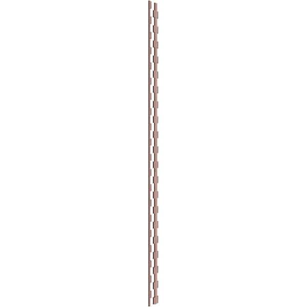 Ekena Millwork Midland 94 in. H x 0.375 in. W Slatwall Panels in Walnut 30-Pack