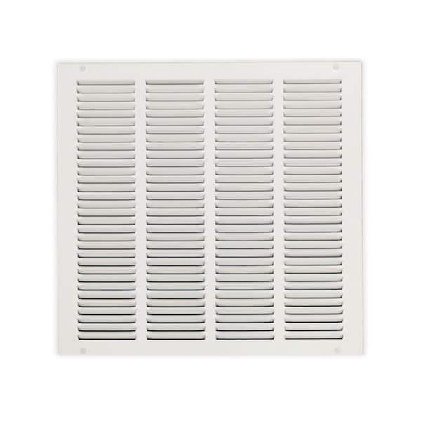 16 in. x 16 in. Steel Return Air Grille in White