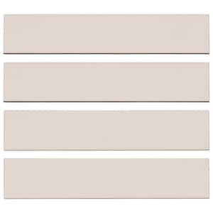 Concerto-Opus Larinet 2 in. x 10 in. Glossy Ceramic Beveled Subway Wall Tile Sample