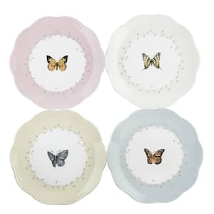 Butterfly Meadow Multi Color Dessert Plates (Set of 4)