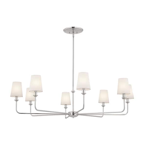 Kichler Pallas 8-Light Polished Nickel Traditional Chandelier