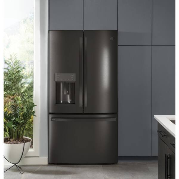 GE Profile Refrigerators - Counter Depth French Door 22.1 Cu Ft - PYE22KBLTS