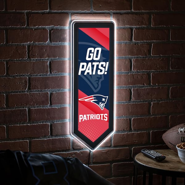 Imperial New England Patriots Establish Date LED Lighted Sign