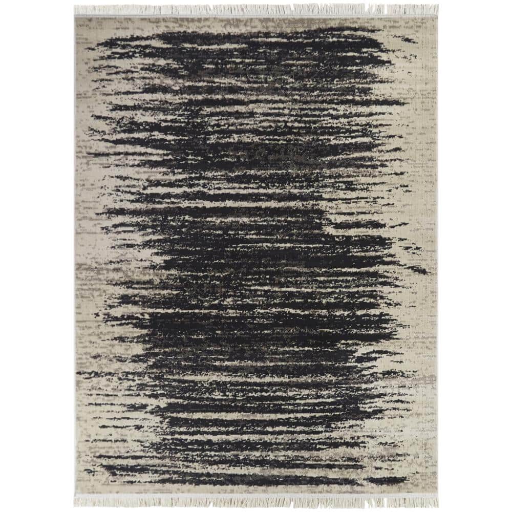 BALTA Howe Charcoal 5 ft. x 7 ft. Abstract Area Rug 3111104 The Home