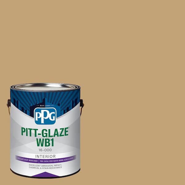 Pitt-Glaze 1 gal. PPG1095-5 Applesauce Cake Eggshell Interior Paint Waterborne 1-Part Epoxy