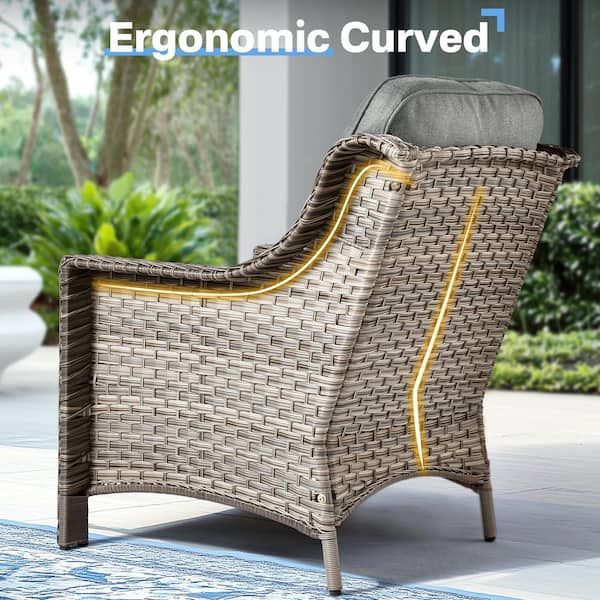 (⁎⁍̴̆Ɛ⁍̴̆⁎)ヨシ花。✕2 XIZZI Blanche 8-Piece Wicker Patio Conversation Seating Sofa Set