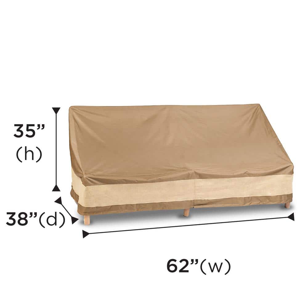 Nude Waterproof Outdoor Patio Loveseat Cover with Straps