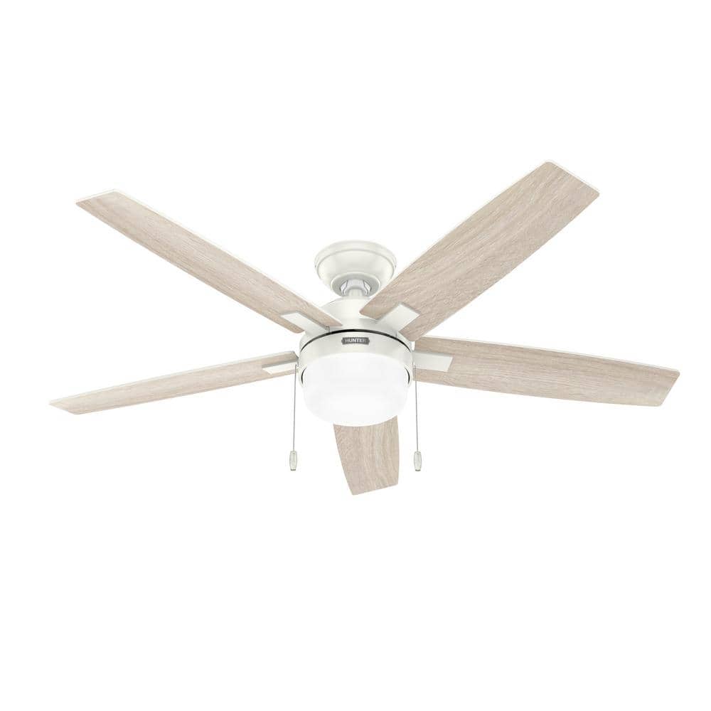 52" Fresh White LED Ceiling Fan with Reversible Blades