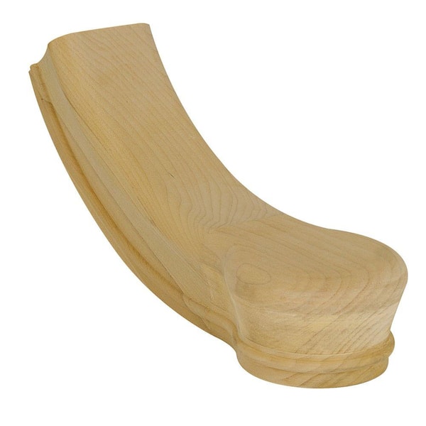 EVERMARK Stair Parts 7210 Unfinished Poplar Starting Easing Handrail Fitting
