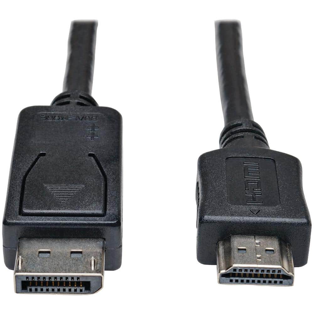 GE Male DisplayPort to Female HDMI Port Converter, White