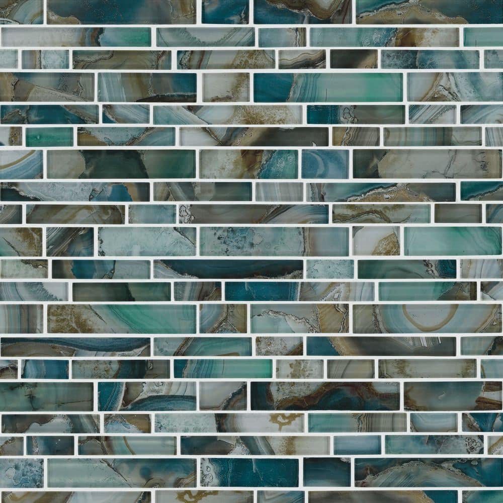 Night Sky 12" x 12" Glass Mosaic Tile