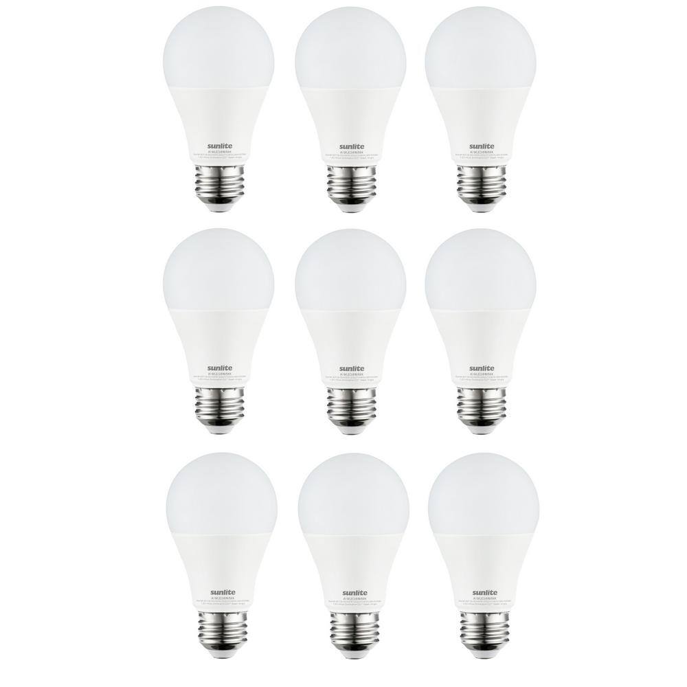 60-Watt Equivalent A19 Non-Dimmable Medium E26 Base Frost Household LED Light Bulb in Warm White 3000K (9-Pack) price history on PriceWatchPro